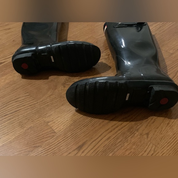 Hunter Classic Gloss Black Tall Rain All Weather boots Women’s US 7 EXCELLENT - Picture 10 of 13